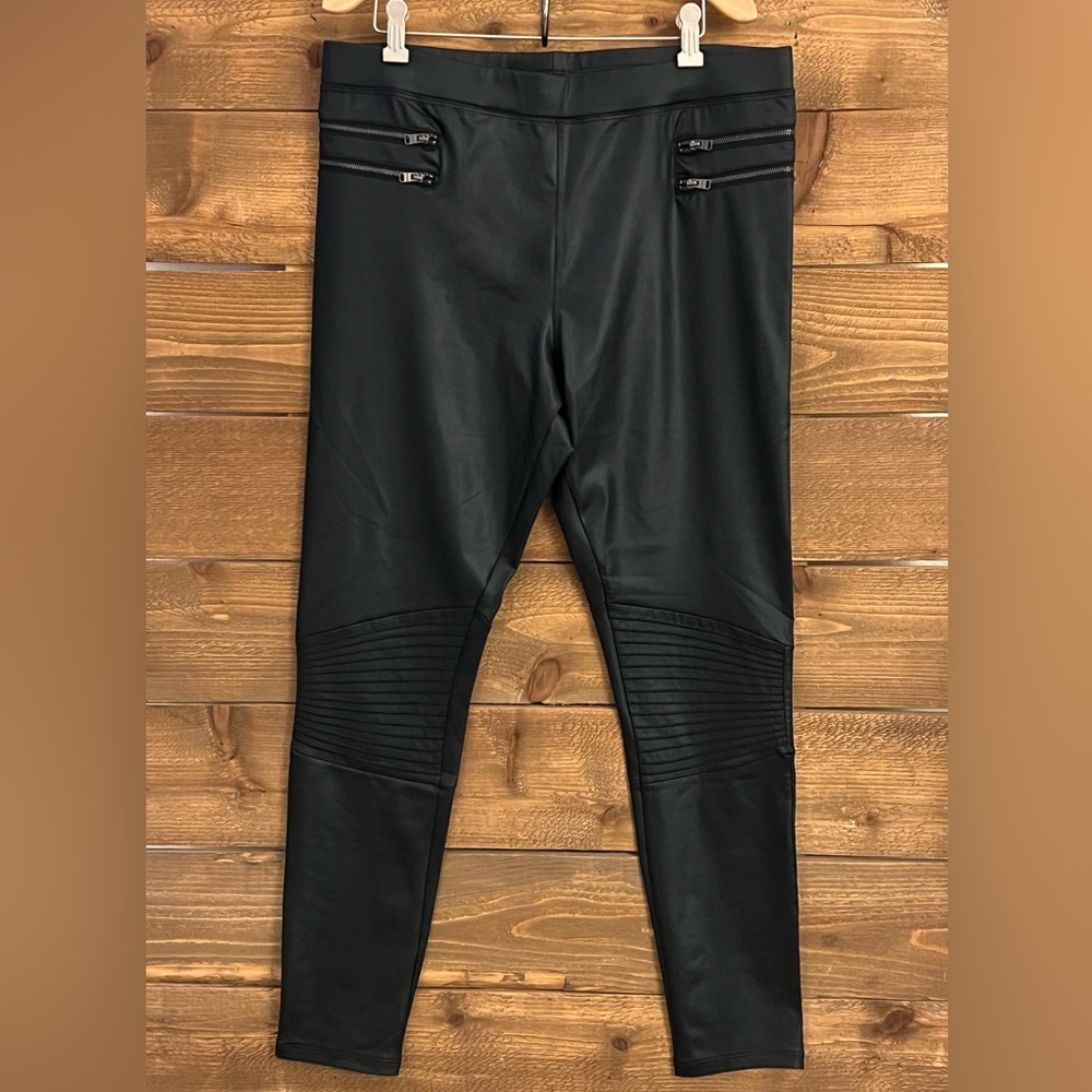 Express Faux Leather Moto Leggings